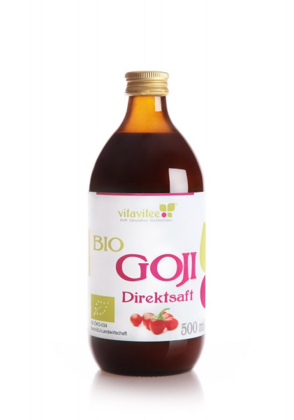 Bio Goji Direktsaft 0,5 Liter - Geschmack pur