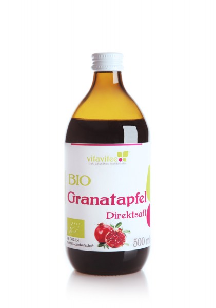 Bio Granatapfel Direktsaft 0,5 Liter - Energie und Stärke